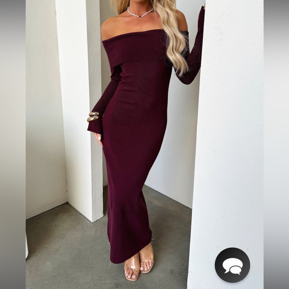 Thatssofetch Aaliyah Maxi Dress - Burgundy